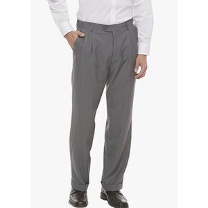 Covington Classic Dress Pleated Pant Gray 42X30
